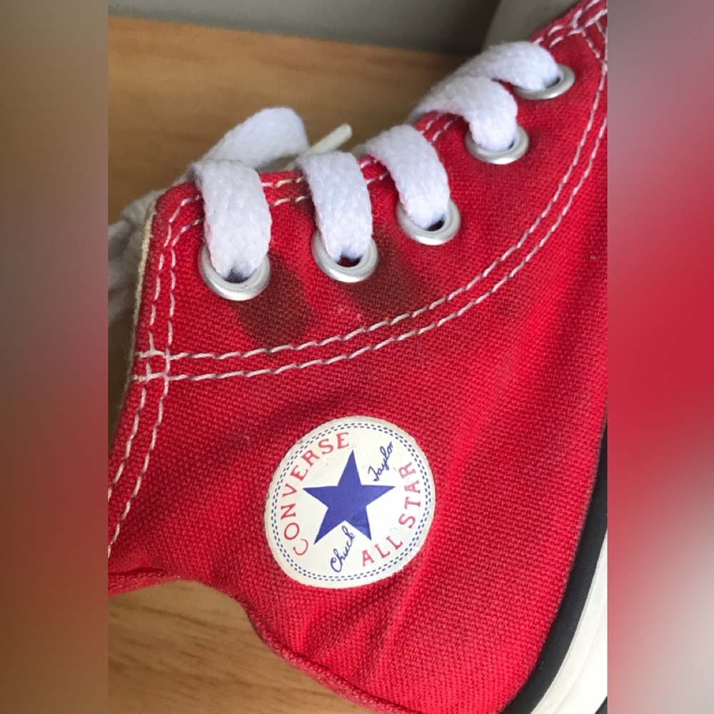 Converse All-Star Chuck Taylor High-Tops Red Size: US Toddler 4.0 EUR 20 CM 11.5 - Picture 10 of 14